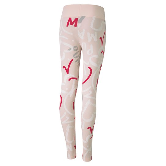 Calça Legging Infantil Puma Alpha AOP Feminina