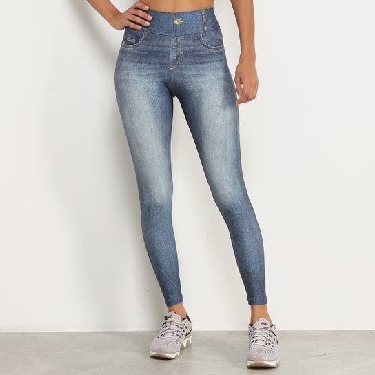 Calça Legging Live! Jeans Attitude Feminina Allianz Parque Shop