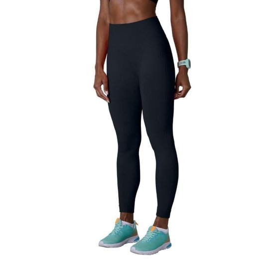 Calça Legging Lupo Adulta Feminina Fitness Básica Cós Com Silicone Sem Costura Sport Academia