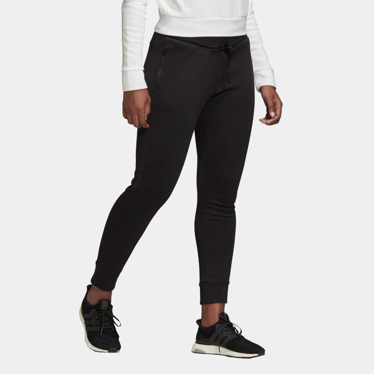 calça moletom adidas preta feminina