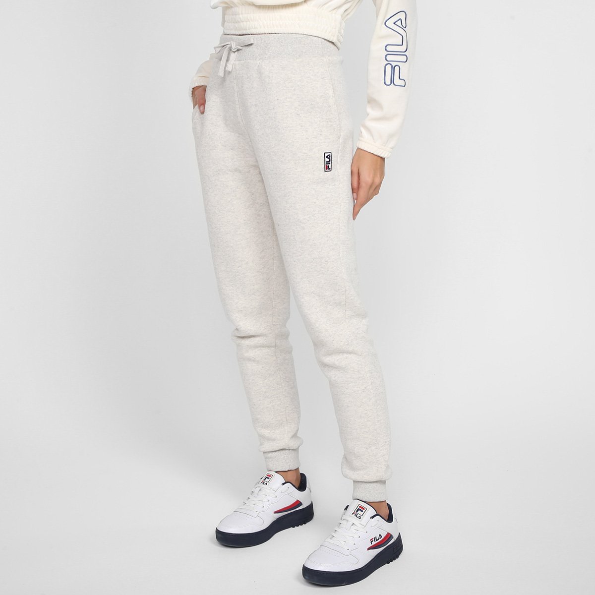 Calça Esportiva CalÃ§a Moletom Feminina Fila Fila Calca Calça Fila