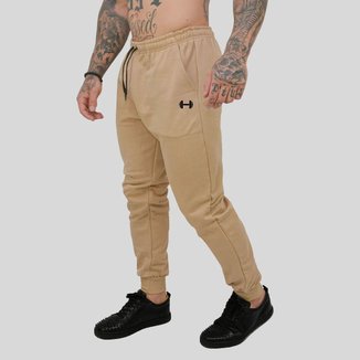 Calça Moletom Masculino Jogger Slim Agasalho Flanelado Academia Peso