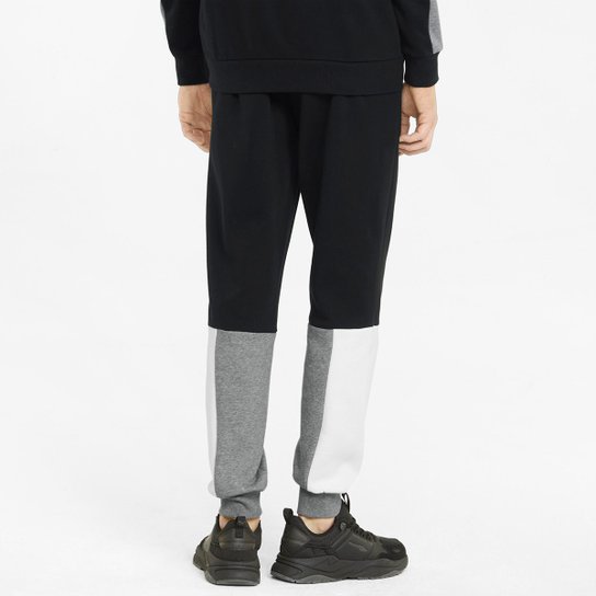 Calça Moletom Puma Essentials Block Masculina
