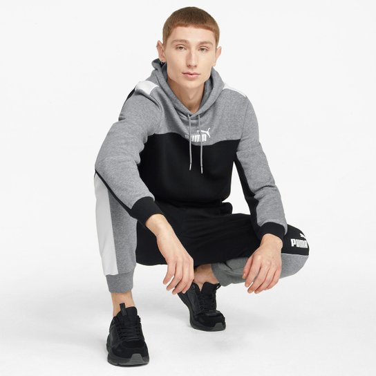 Calça Moletom Puma Essentials Block Masculina