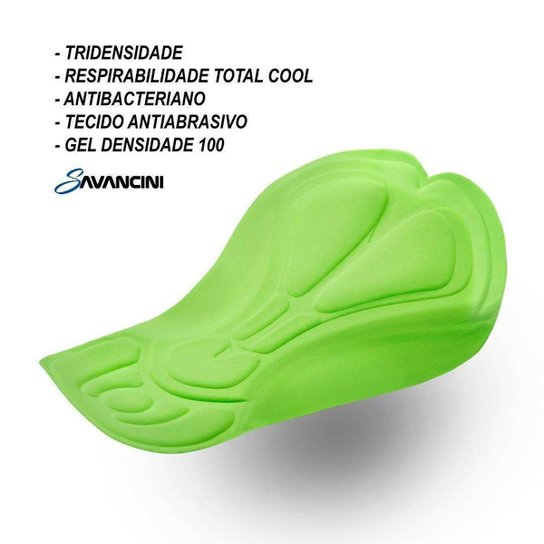 Calça Para Ciclismo Masculina Preta Golden Savancini