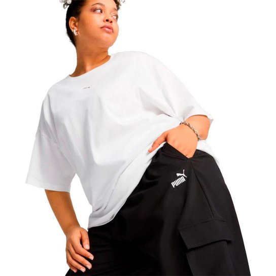 Calça Puma Ess No. 1 Logo Cargo Pants Feminina