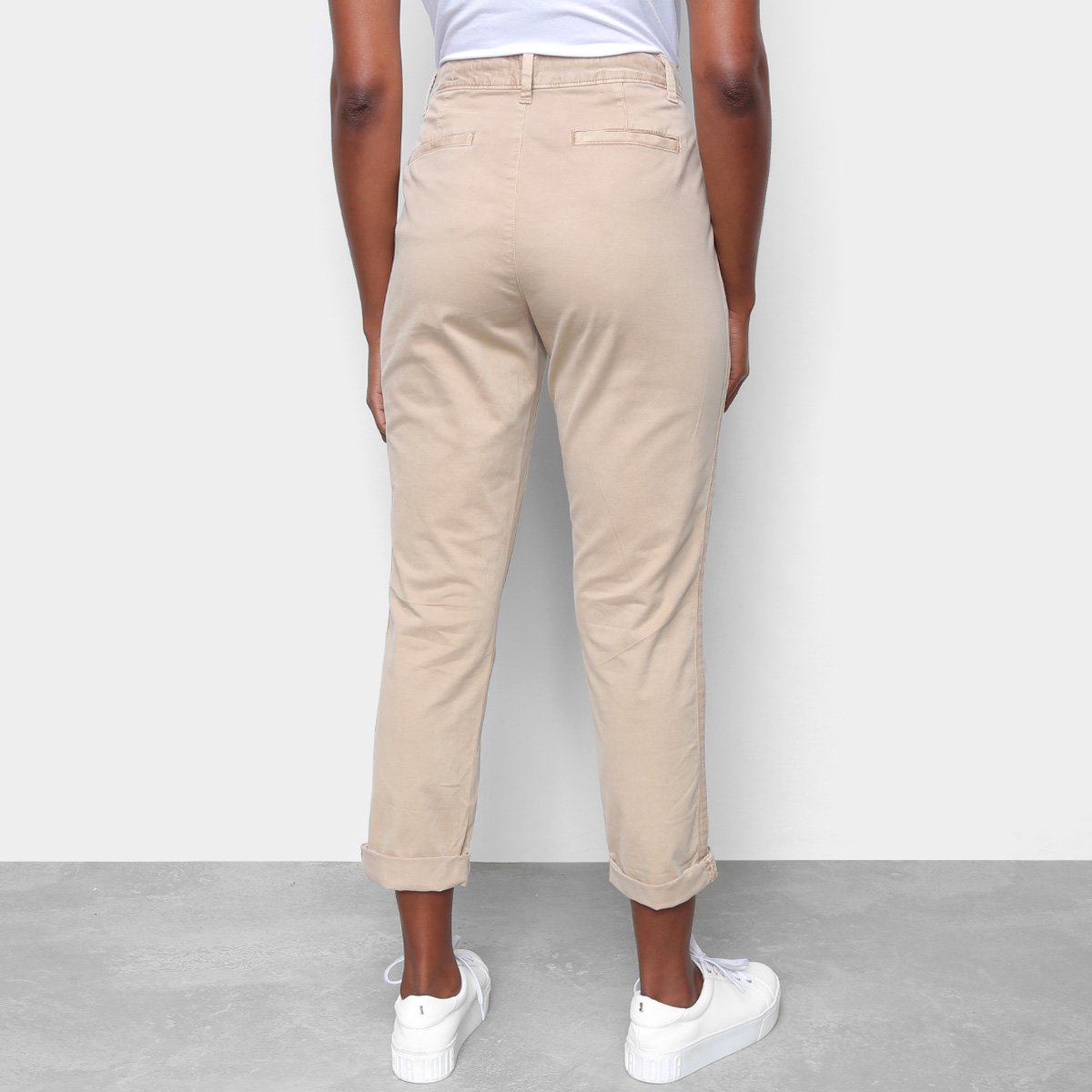 calça cáqui feminina
