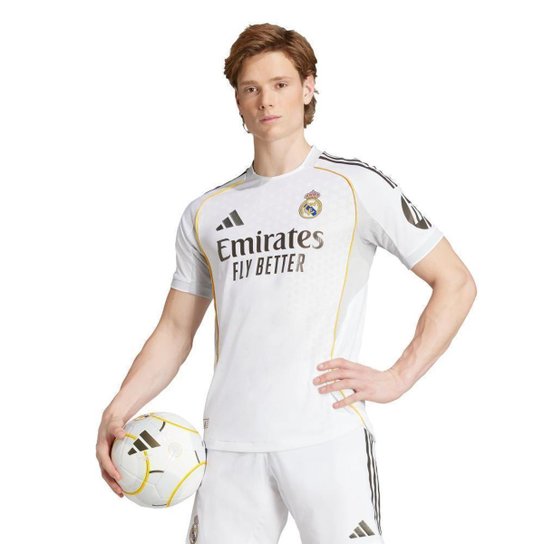 Camisa Adidas I Real Madrid 25/26 Authentic Masculina