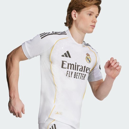 Camisa Adidas I Real Madrid 25/26 Authentic Masculina