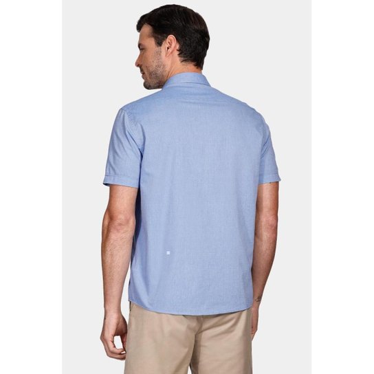 Camisa Aramis Manga CurtaAntilia Azul Jeans