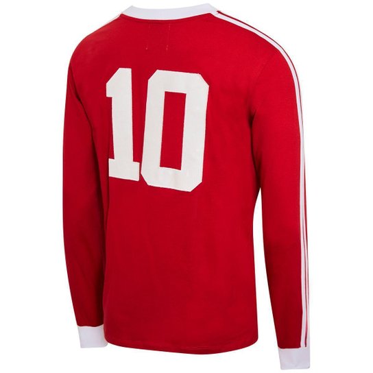 Camisa Argentino Juniors Retrô Maradona Manga Longa Masculino
