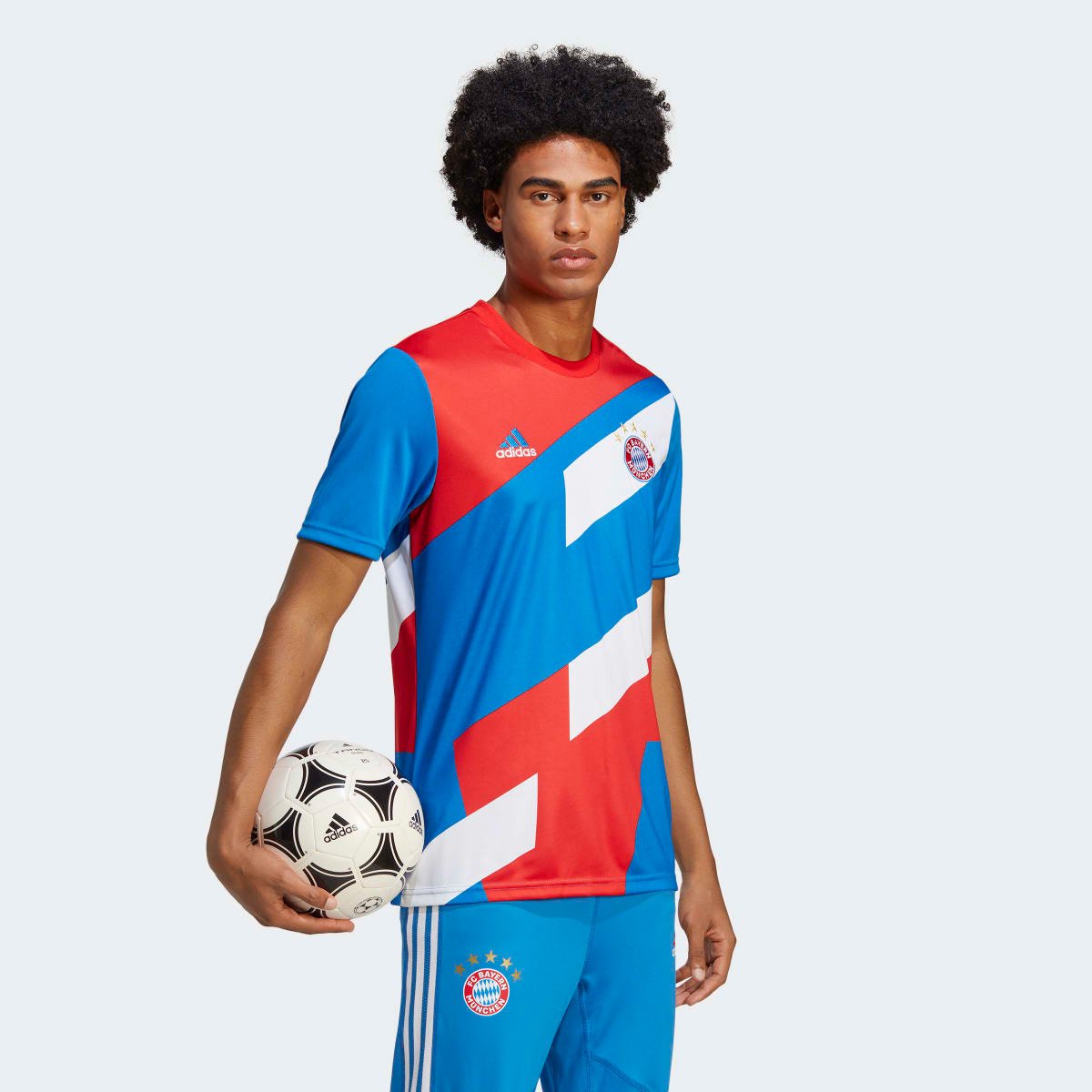 Camisa Bayern de Munique 23/24 s/n° Pré Jogo Adidas Masculina