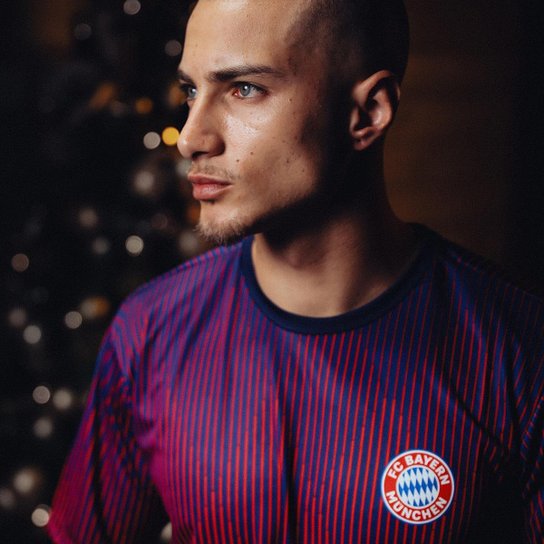 Camisa Bayern De Munique Degradê Vermelho Masculina