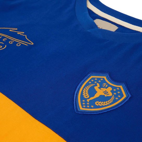 Camisa Boca Juniors Retrô 1981/82 Maradona Manga Longa Masculino