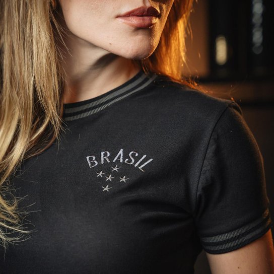 Camisa Brasil All Black Feminina