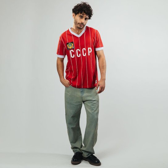 Camisa CCCP Retrô 1982 União Soviética Masculina