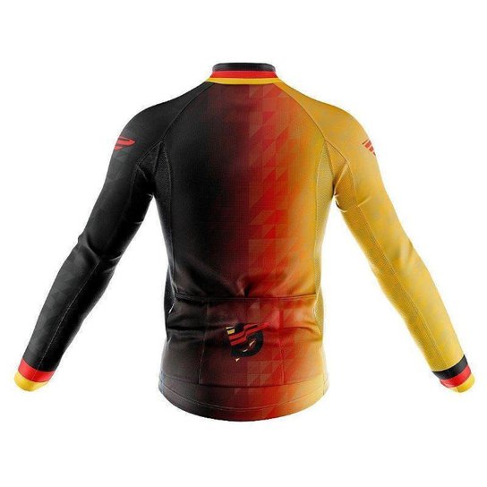 Camisa Ciclismo Copa Alemanha Longa Proteção Uv Zíper Full Decole