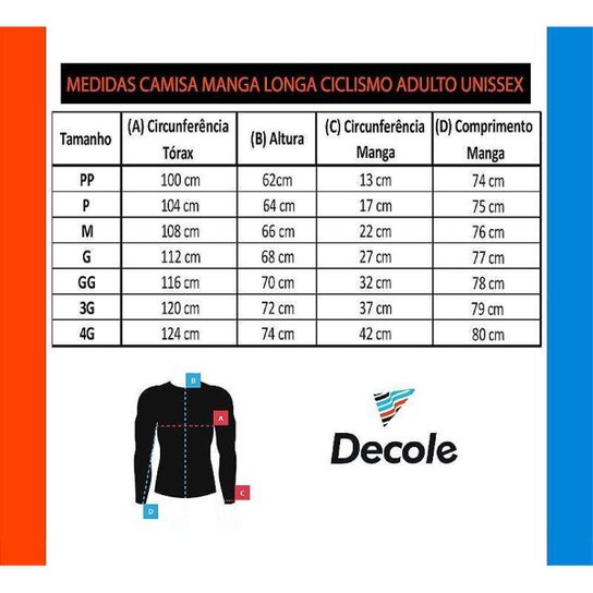 Camisa Ciclismo Copa Inglaterra Manga Longa Decole Uv Bike