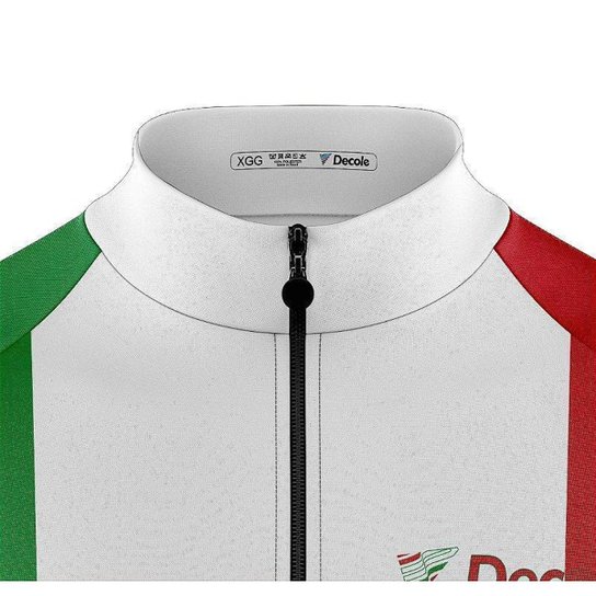 Camisa Ciclismo Copa Itália Manga Longa Decole Uv Bike Mtb