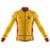 Camisa Ciclismo Espanha Copa Longa Zíper Full Uv30+ Bike Decole - Amarelo