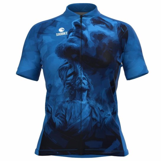 CAMISA CICLISMO FEMININA SÓDBIKE, PROTEÇÃO SOLAR 20, ZIPER FULL, JS - GG