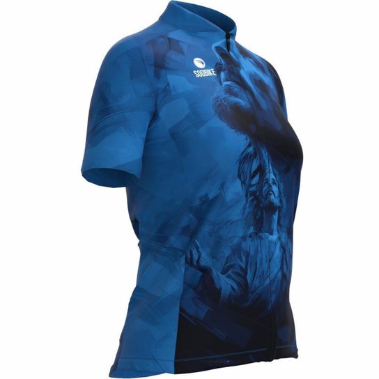 CAMISA CICLISMO FEMININA SÓDBIKE, PROTEÇÃO SOLAR 20, ZIPER FULL, JS - GG