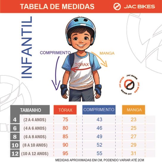 Camisa Ciclismo Manga Curta Fox Vermelho Infantil Bike Uv Mtb