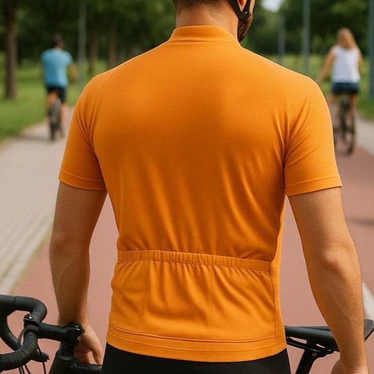 Camisa Ciclismo Masculino Mtb Proteção UV 30+ Tecido Dry Zíper e 3 Bolsos