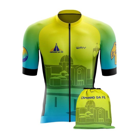 Camisa de Bike Masculina Ziper Total Premium Profissional