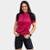 Camisa de Ciclismo Feminina com Zíper Camiseta Way Fresh Bike Rosa Bordô - Rosa