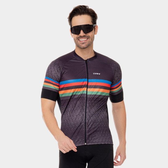 Camisa de Ciclismo Masculina Premium Ziper Total Confortável Preoteção Uv Respirável