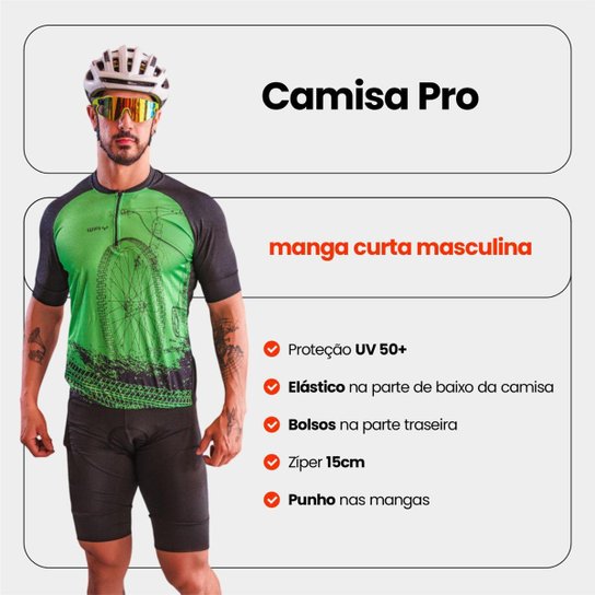 Camisa de Ciclismo Masculina Vários Modelos Way Pro
