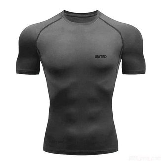 Camisa de compressão térmica Manga Curta United Pro Proteção Solar FPS 50+ Rash Guard