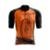 Camisa De Pedalar Com Bolsos Várias Cores Modelagem Slim Mountain Bike - Laranja