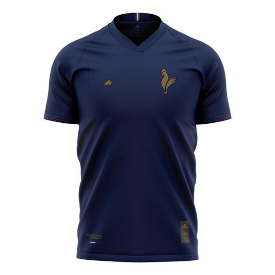 Camisa França Eurodry Marinho Original Rinno Class Futebol