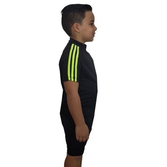 Camisa infantil para Ciclismo com bolso