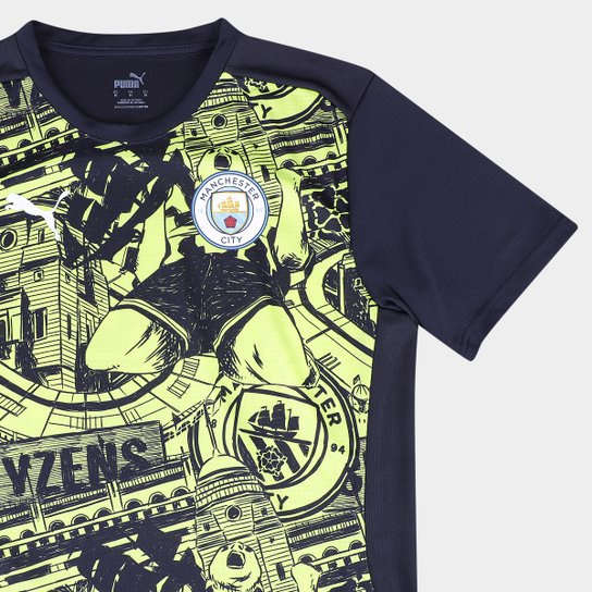Camisa Manchester City 24/25 Pré-Treino Puma Masculina