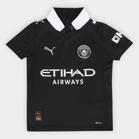 Camisa Manchester City Infantil Away 25/26 s/n Torcedor Puma