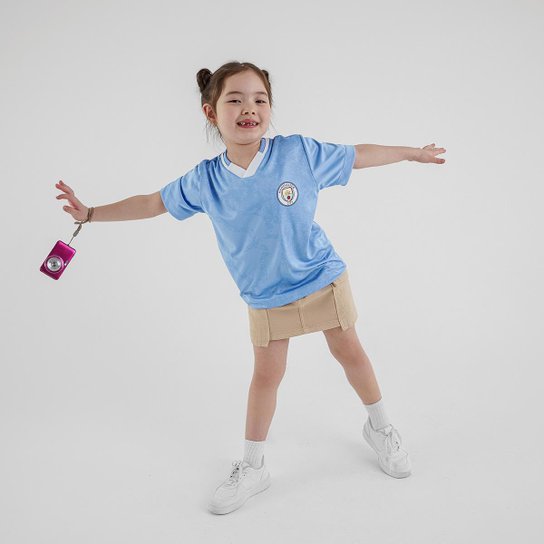 Camisa Manchester City Lancashire Infantil Juvenil