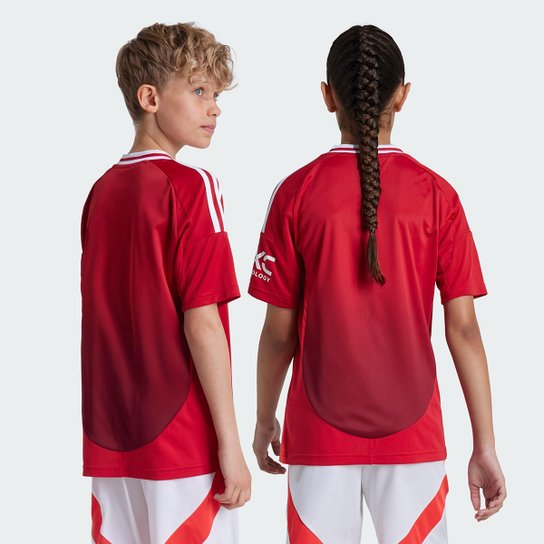 Camisa Manchester United Infantil Adidas Home Torcedor 24/25 s/n°