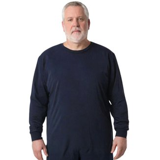 Camisa Masculina Manga Longa Plus Size Malha Fria