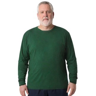 Camisa Masculina Manga Longa Plus Size Malha Fria