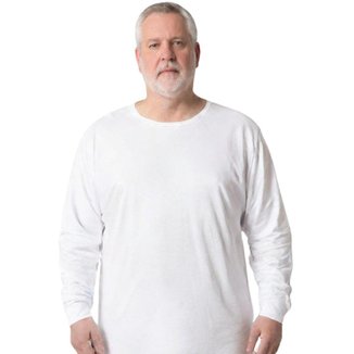 Camisa Masculina Manga Longa Plus Size Malha Fria