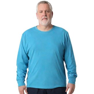Camisa Masculina Manga Longa Plus Size Malha Fria