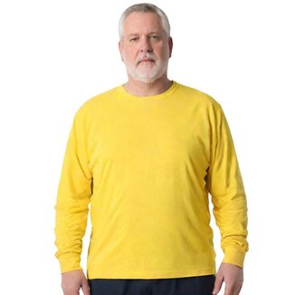 Camisa Masculina Manga Longa Plus Size Malha Fria