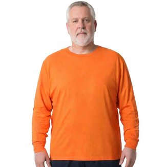 Camisa Masculina Manga Longa Plus Size Malha Fria