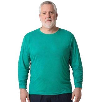 Camisa Masculina Manga Longa Plus Size Malha Fria