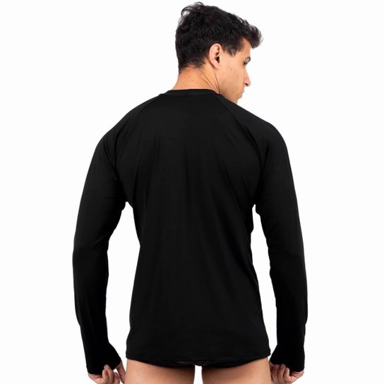Camisa Masculina Térmica Segunda Pele Praia Surf Proteção Uv