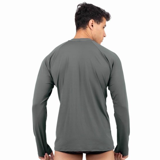 Camisa Masculina Térmica Segunda Pele Praia Surf Proteção Uv