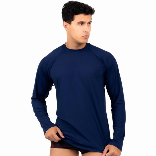 Camisa Masculina Térmica Segunda Pele Praia Surf Proteção Uv